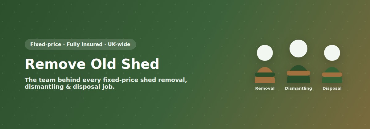 Remove Old Shed — removal, dismantling and disposal
